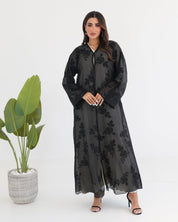 R116 Black Elegant Abaya Set Abaya for Women UAE – Abaya – Rutba Fashion Abaya