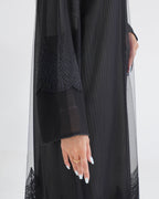 R117 Black Abaya Set Abaya for Women UAE – Abaya – Rutba Fashion Abaya