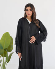 R117 Black Abaya Set Abaya for Women UAE – Abaya – Rutba Fashion Abaya