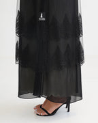 R117 Black Abaya Set Abaya for Women UAE – Abaya – Rutba Fashion Abaya