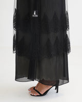 R117 Black Abaya Set Abaya for Women UAE – Abaya – Rutba Fashion Abaya
