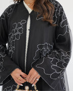 R118 Black Abaya Set Abaya for Women UAE – Abaya – Rutba Fashion Abaya