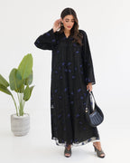 R119 Black Abaya Set Abaya for Women UAE – Abaya – Rutba Fashion Abaya