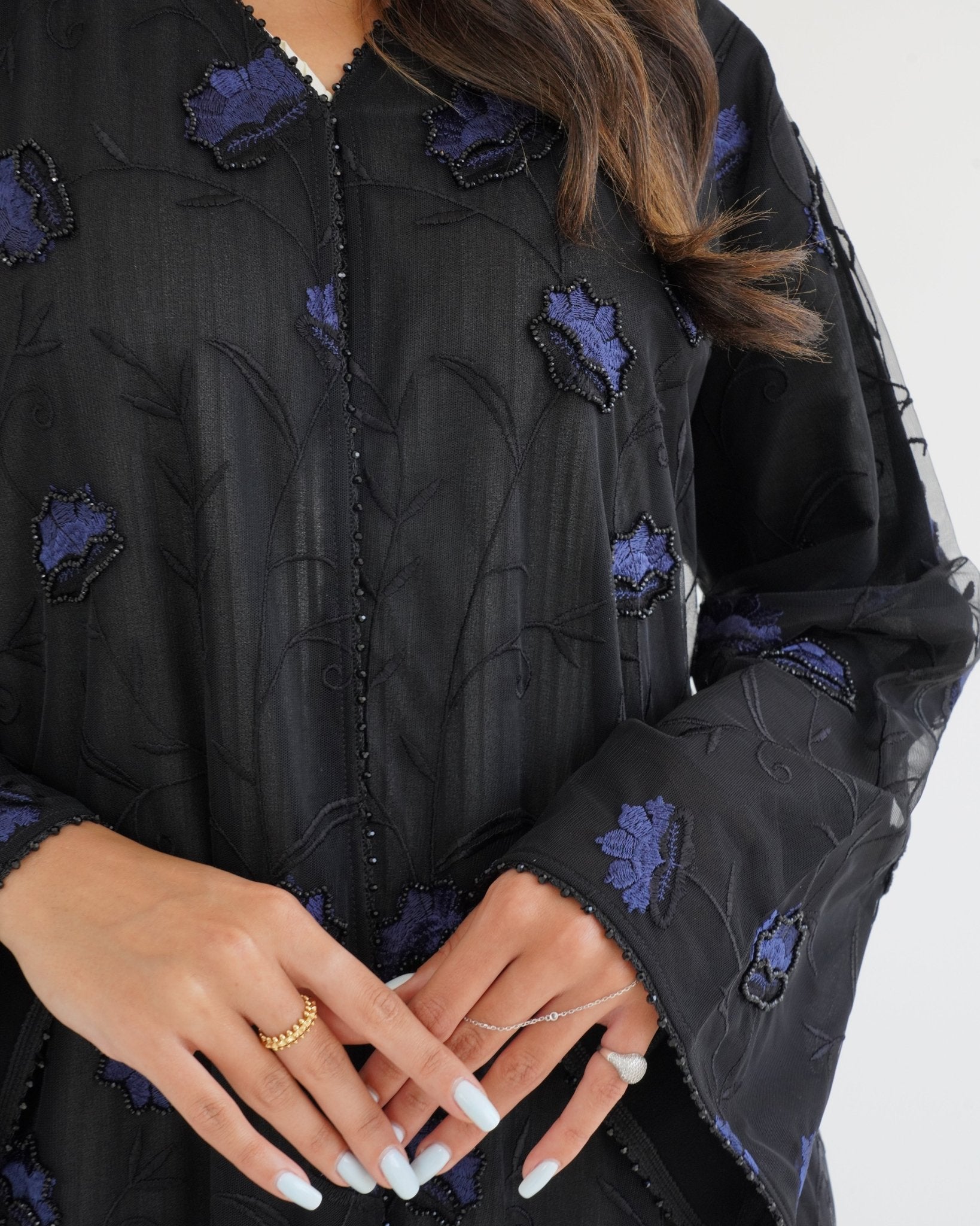 R119 Black Abaya Set Abaya for Women UAE – Abaya – Rutba Fashion Abaya