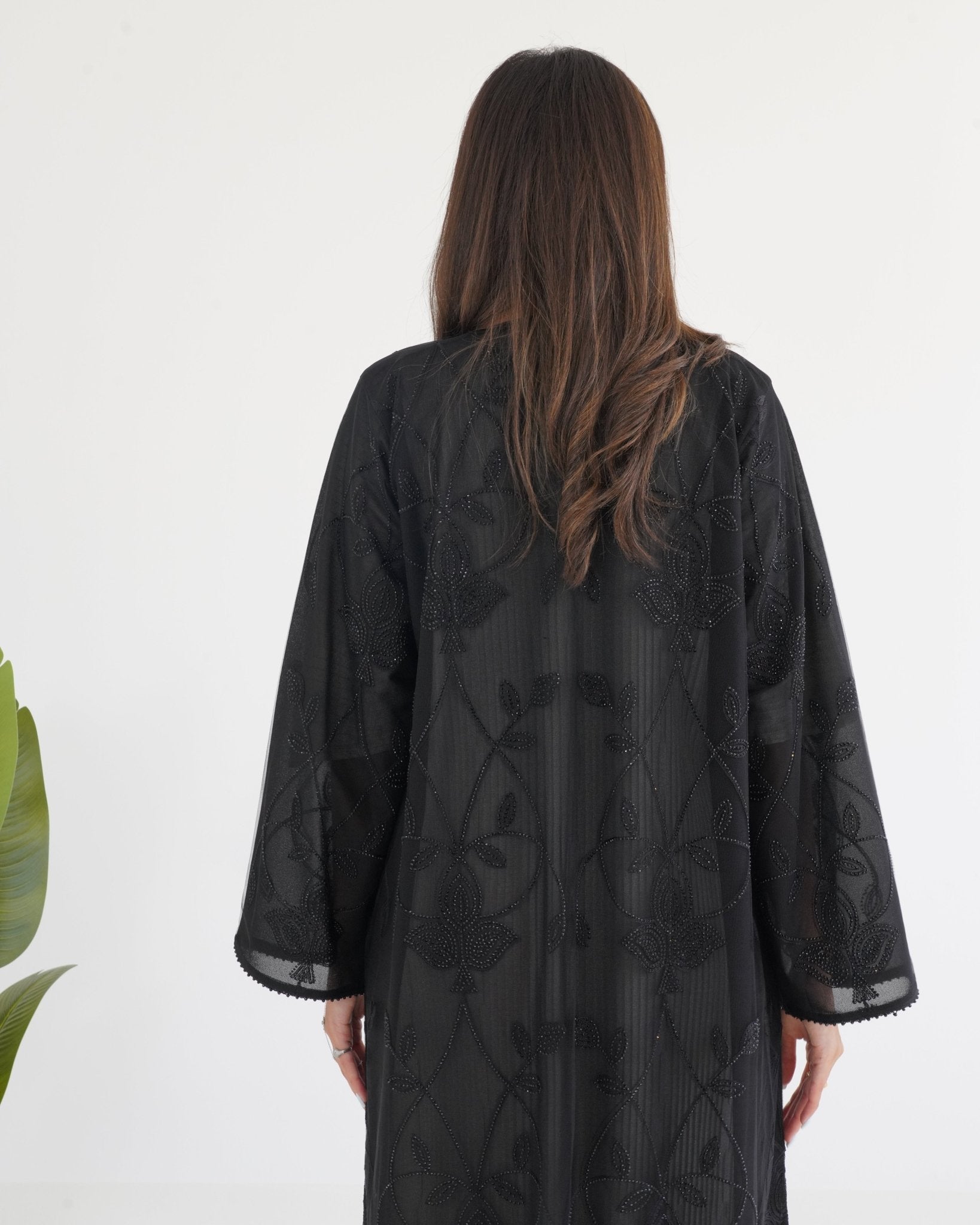 R120 Black Abaya Set Abaya for Women UAE – Abaya – Rutba Fashion Abaya