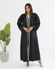 R121 Black Abaya Set Abaya for Women UAE – Abaya – Rutba Fashion Abaya