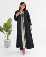 R121 Black Abaya Set Abaya for Women UAE – Abaya – Rutba Fashion Abaya