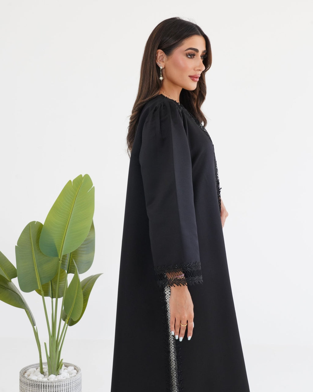 R121 Black Abaya Set Abaya for Women UAE – Abaya – Rutba Fashion Abaya