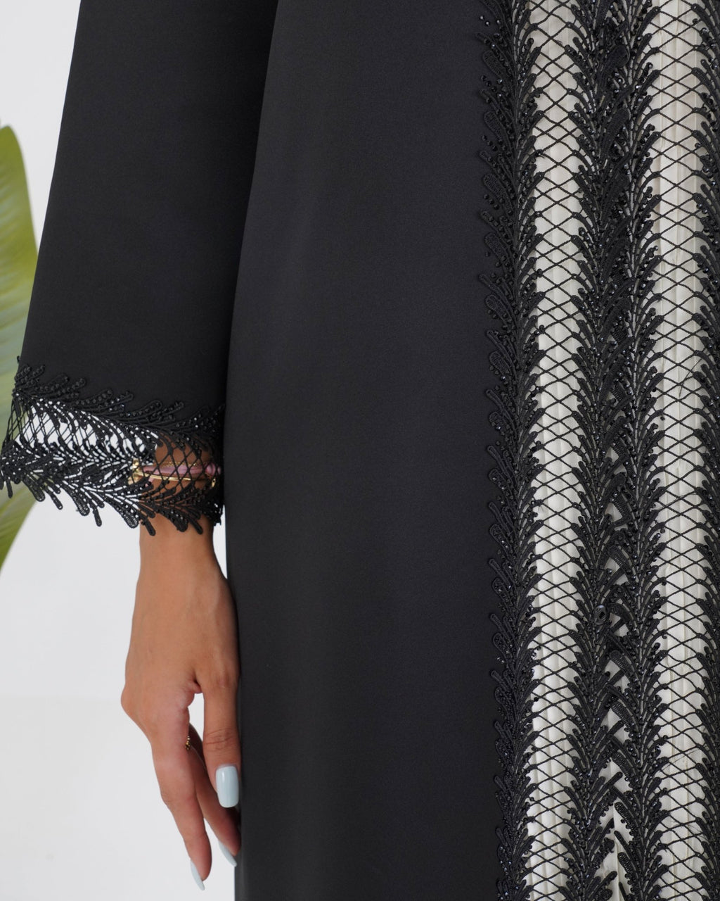 R121 Black Abaya Set Abaya for Women UAE – Abaya – Rutba Fashion Abaya