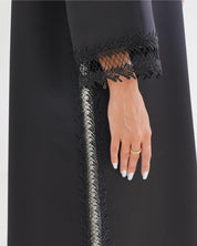 R121 Black Abaya Set Abaya for Women UAE – Abaya – Rutba Fashion Abaya