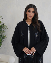 R122 Black Abaya Set Abaya for Women UAE – Abaya – Rutba Fashion Abaya