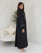R126 Black classic Abaya Set Abaya for Women UAE – Abaya – Rutba Fashion Abaya