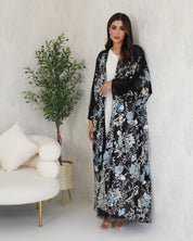R127 Black wedding and Party Abaya Set Abaya for Women UAE – Abaya – Rutba Fashion Abaya