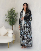 R127 Black wedding and Party Abaya Set Abaya for Women UAE – Abaya – Rutba Fashion Abaya
