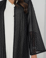 R131 Black Glaring Abaya Set Abaya for Women UAE – Abaya – Rutba Fashion Abaya