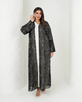 R132 Spanking Black Abaya Set Abaya for Women UAE – Abaya – Rutba Fashion Abaya