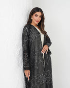 R132 Spanking Black Abaya Set Abaya for Women UAE – Abaya – Rutba Fashion Abaya