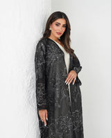 R132 Spanking Black  Abaya Set