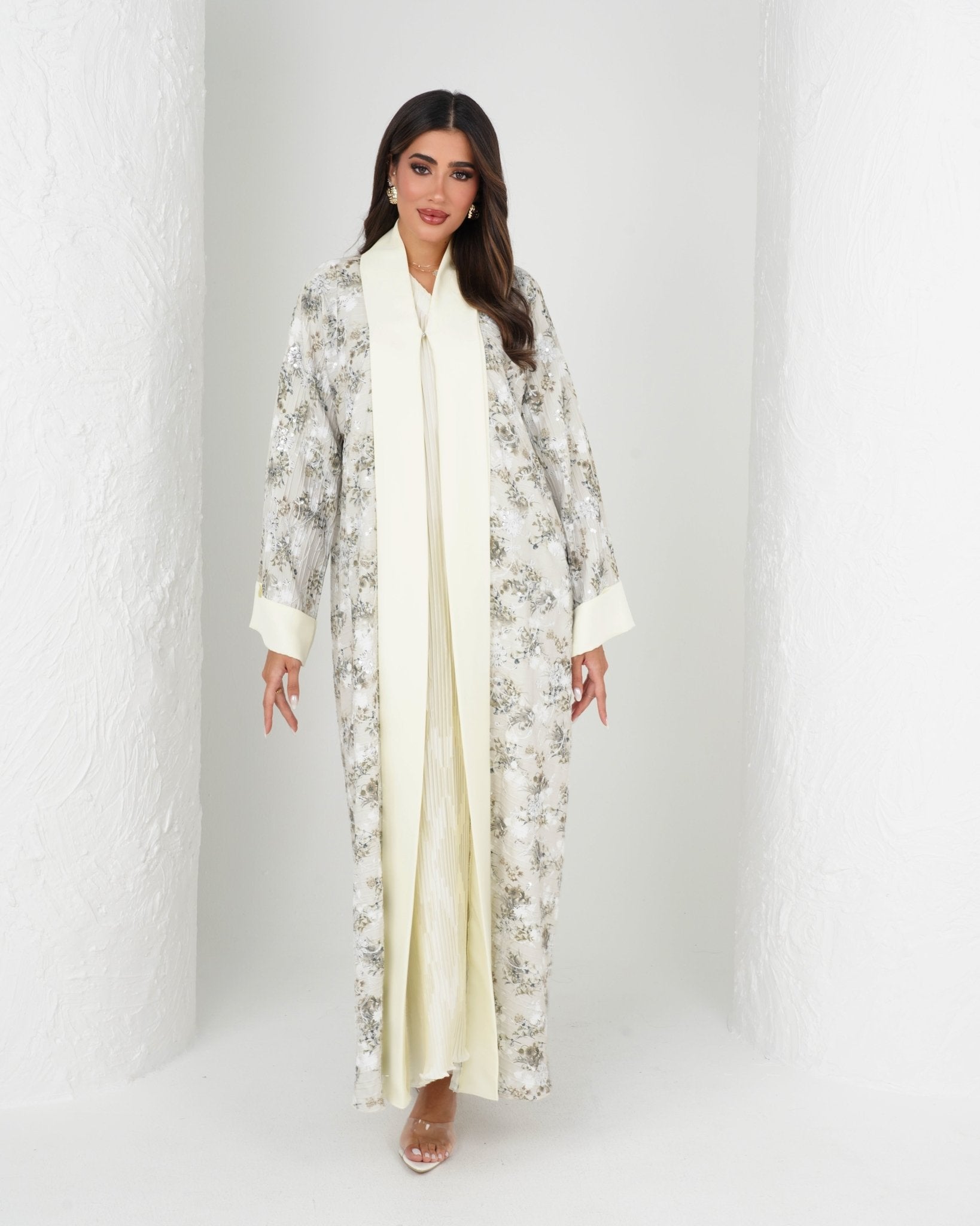 R133 Diva Abaya Set Abaya for Women UAE – Abaya – Rutba Fashion Abaya
