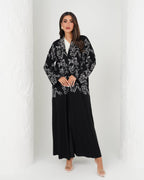R134 Black Queen Abaya Set Abaya for Women UAE – Abaya – Rutba Fashion Abaya