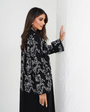 R134 Black Queen Abaya Set Abaya for Women UAE – Abaya – Rutba Fashion Abaya