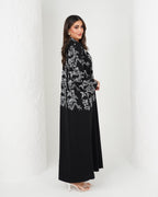 R134 Black Queen Abaya Set Abaya for Women UAE – Abaya – Rutba Fashion Abaya