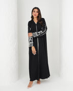 R136 Casual wear Black Abaya Set Abaya for Women UAE – Abaya – Rutba Fashion Abaya