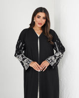 R136 Casual wear Black   Abaya Set