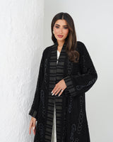 R139 Black Classic Abaya Set Abaya for Women UAE – Abaya – Rutba Fashion Abaya
