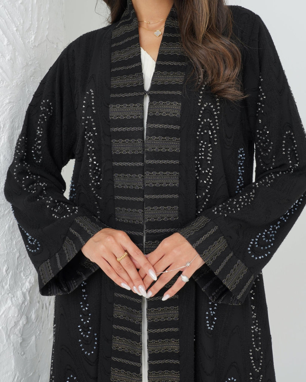 R139 Black Classic Abaya Set Abaya for Women UAE – Abaya – Rutba Fashion Abaya