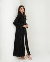 R139 Black Classic Abaya Set Abaya for Women UAE – Abaya – Rutba Fashion Abaya