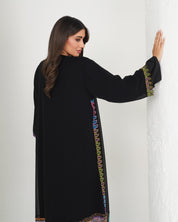 R140 kashmiri Black Abaya Set Abaya for Women UAE – Abaya – Rutba Fashion Abaya