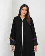 R140 kashmiri Black Abaya Set Abaya for Women UAE – Abaya – Rutba Fashion Abaya