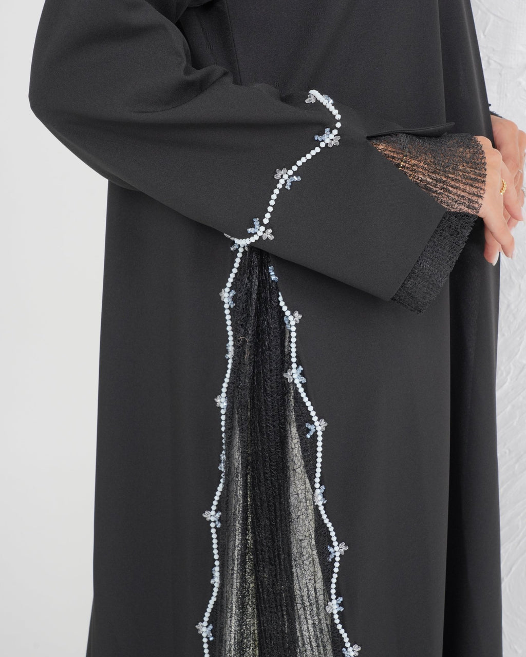 R144 Black Summer collection Abaya Set Abaya for Women UAE – Abaya – Rutba Fashion Abaya