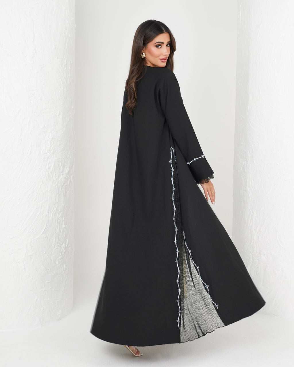 R144 Black Summer collection Abaya Set Abaya for Women UAE – Abaya – Rutba Fashion Abaya