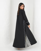 R144 Black Summer collection Abaya Set Abaya for Women UAE – Abaya – Rutba Fashion Abaya