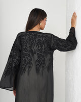 R146 Black Summer collection Abaya Set Abaya for Women UAE – Abaya – Rutba Fashion Abaya