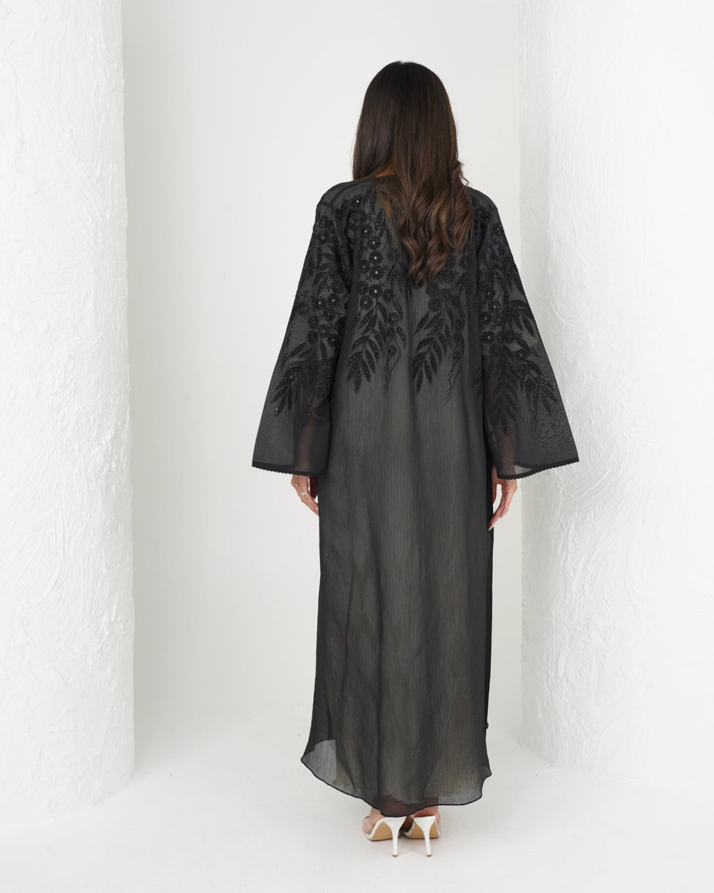 R146 Black Summer collection Abaya Set Abaya for Women UAE – Abaya – Rutba Fashion Abaya