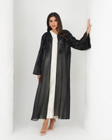 R146 Black Summer collection Abaya Set