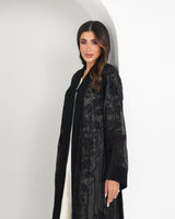 R147 Black Summer collection Abaya Set Abaya for Women UAE – Abaya – Rutba Fashion Abaya