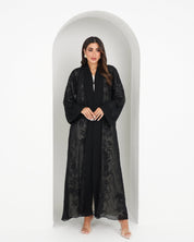 R147 Black Summer collection Abaya Set Abaya for Women UAE – Abaya – Rutba Fashion Abaya