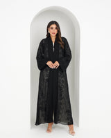 R147 Black Summer collection Abaya Set Abaya for Women UAE – Abaya – Rutba Fashion Abaya