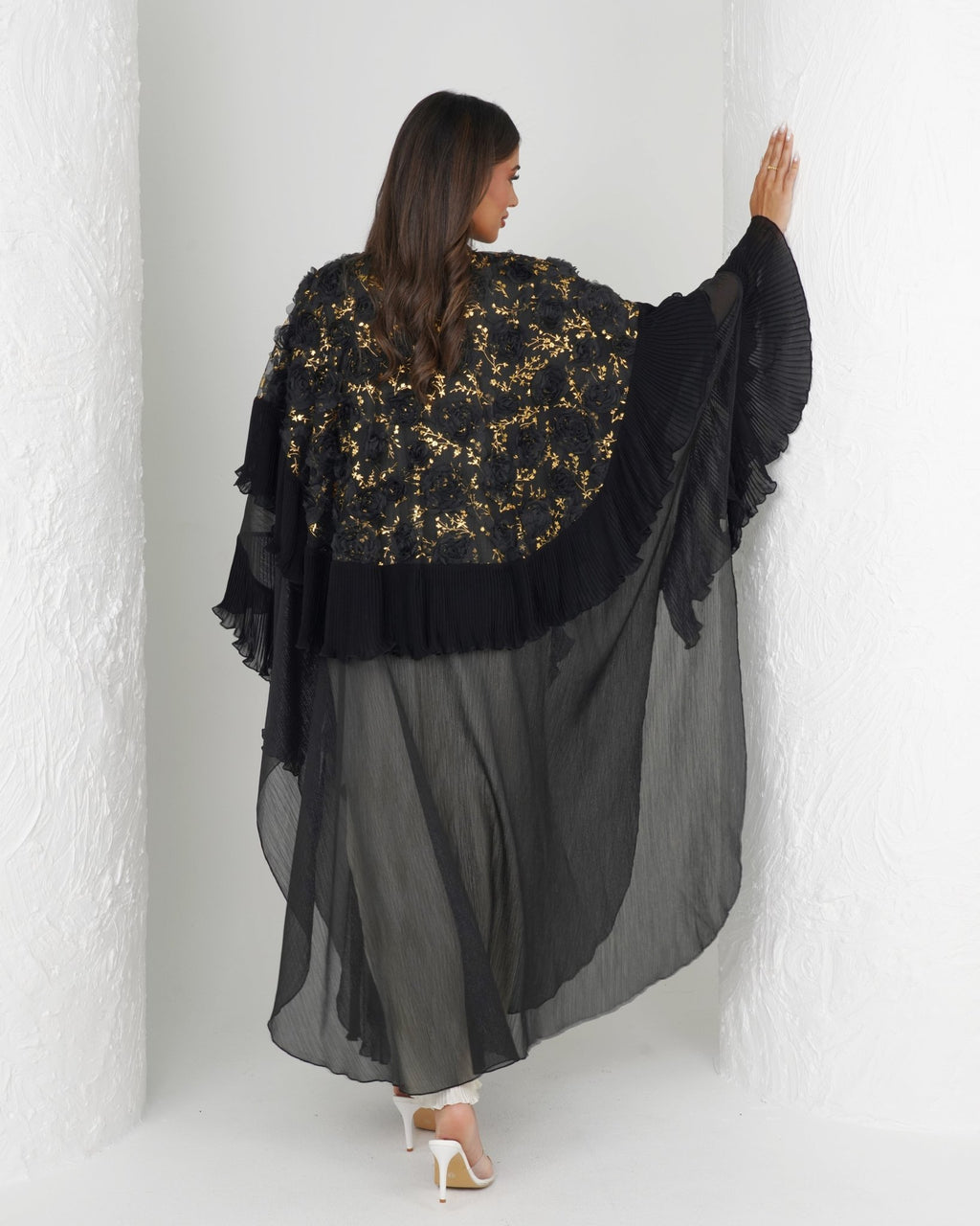 R150 Black wedding and party Collection Abaya Set Abaya for Women UAE – Abaya – Rutba Fashion Abaya