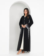 R153 Black Summer collection Abaya Set Abaya for Women UAE – Abaya – Rutba Fashion Abaya