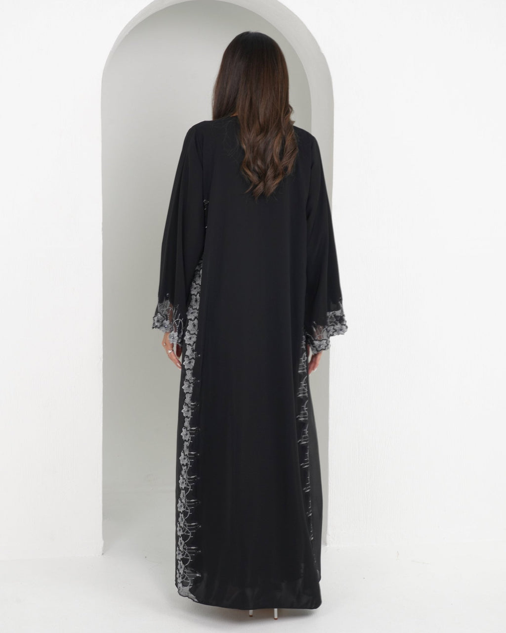 R153 Black Summer collection Abaya Set Abaya for Women UAE – Abaya – Rutba Fashion Abaya