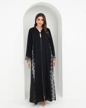 R153 Black Summer collection Abaya Set Abaya for Women UAE – Abaya – Rutba Fashion Abaya
