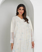 R155 White princess party Abaya Set Abaya for Women UAE – Abaya – Rutba Fashion Abaya