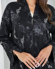 R158 Travel Wear Black Abaya Set Abaya for Women UAE – Abaya – Rutba Fashion Abaya