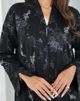 R158 Travel Wear Black Abaya Set Abaya for Women UAE – Abaya – Rutba Fashion Abaya