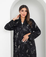 R158 Travel Wear Black Abaya Set Abaya for Women UAE – Abaya – Rutba Fashion Abaya